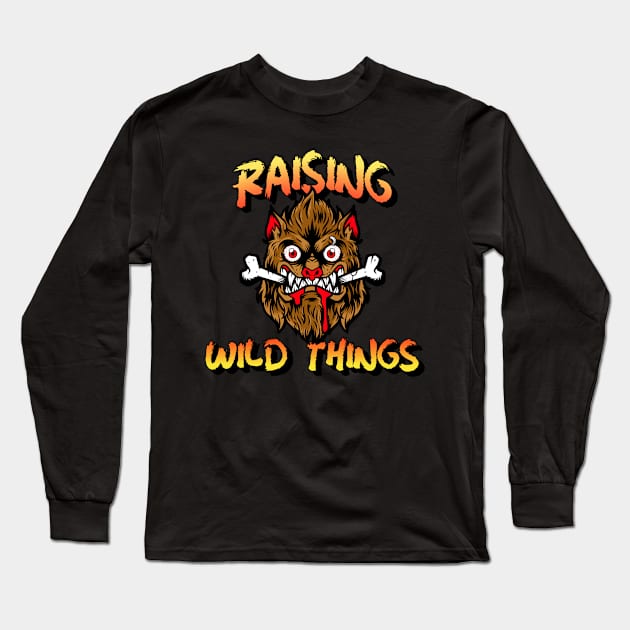 Raising Wild Things Long Sleeve T-Shirt by DM_Creation